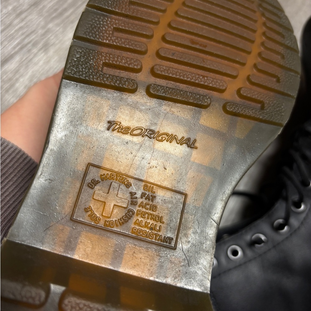 Dr. Martens Black Leather Boots - Picture 8 of 9